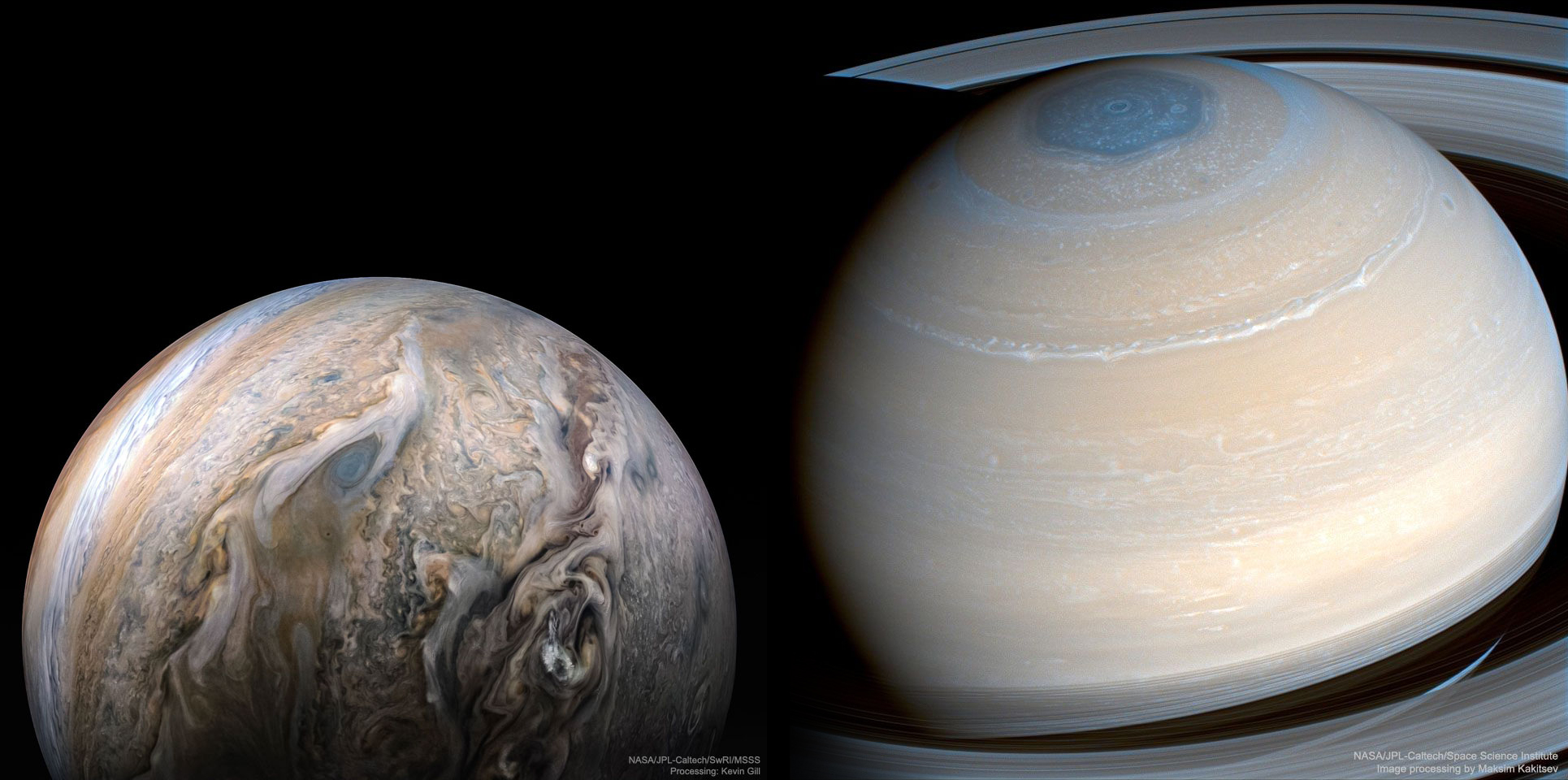 Jupiter and Saturn